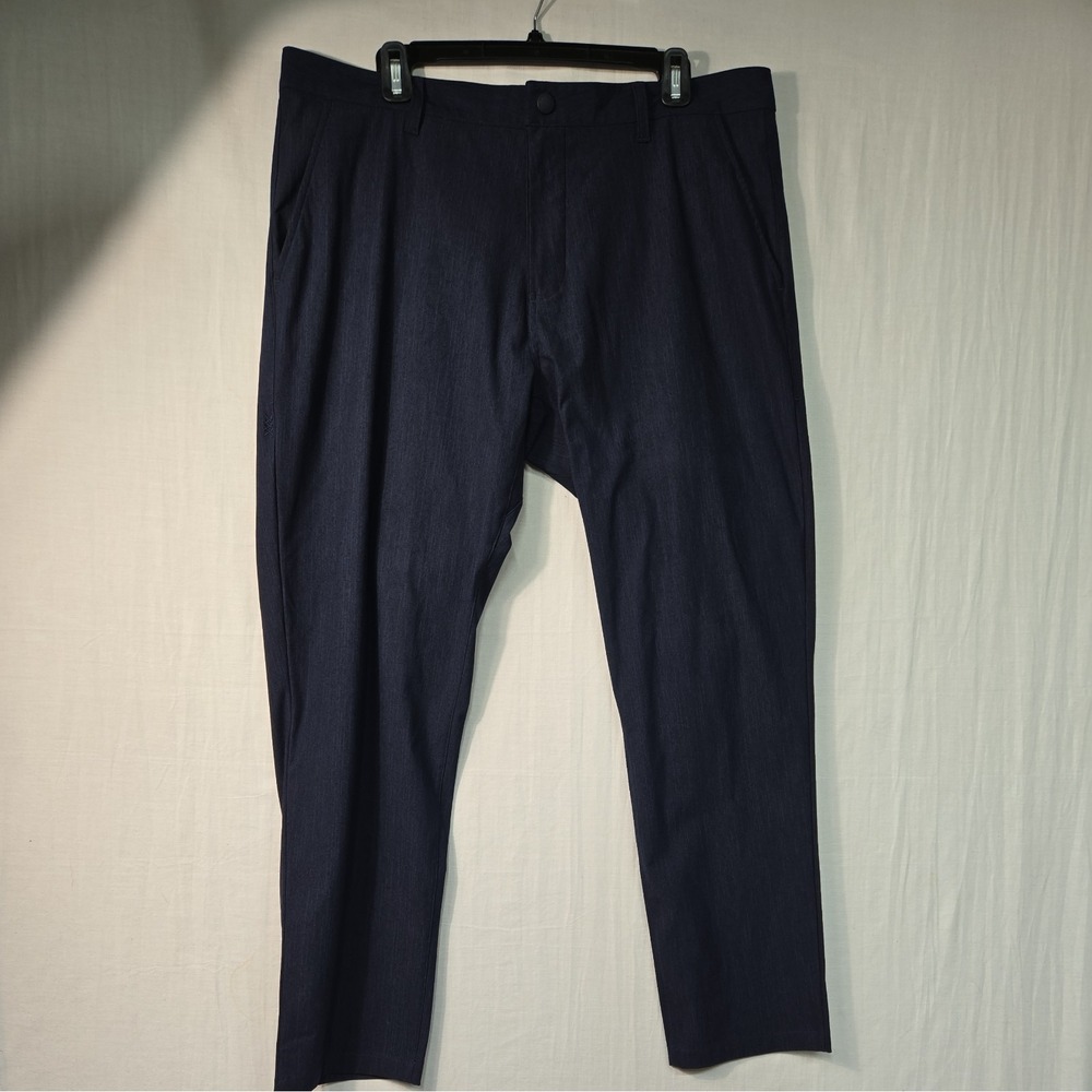 Rhone Commuter Slim Pants Men's 36x29 Navy Blue Performance Stretch Polyester